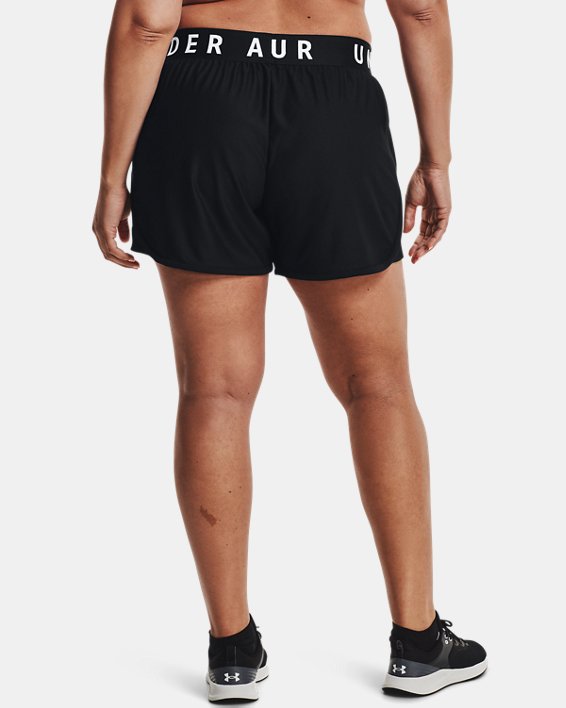 Shorts UA Play Up de 13 cm para Mujer, Black, pdpMainDesktop image number 1